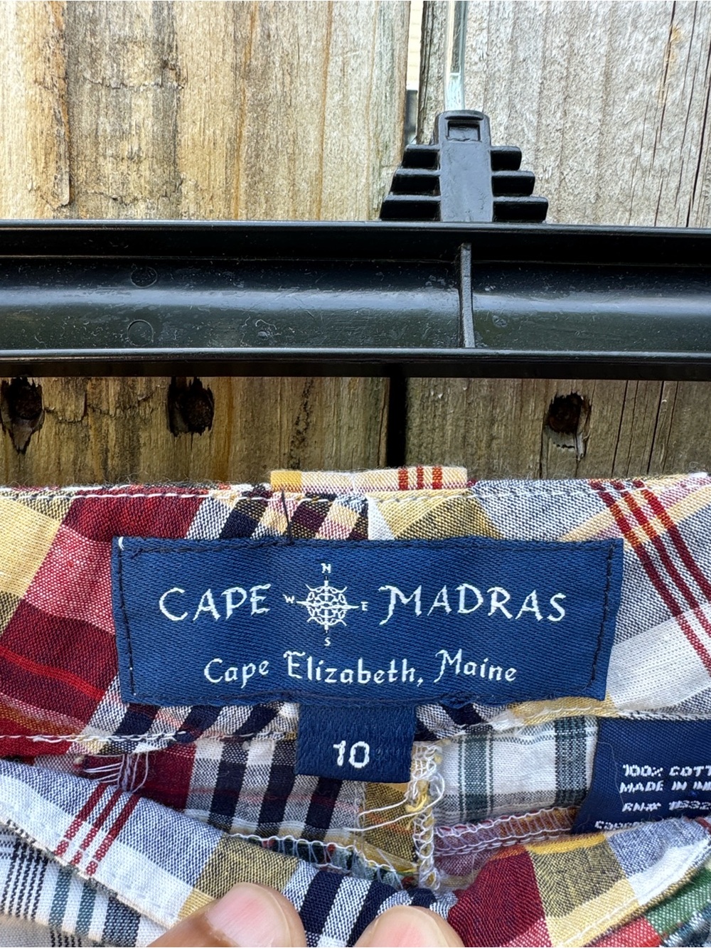 Cape Madras patchwork Capri pant - Picture 2 of 6